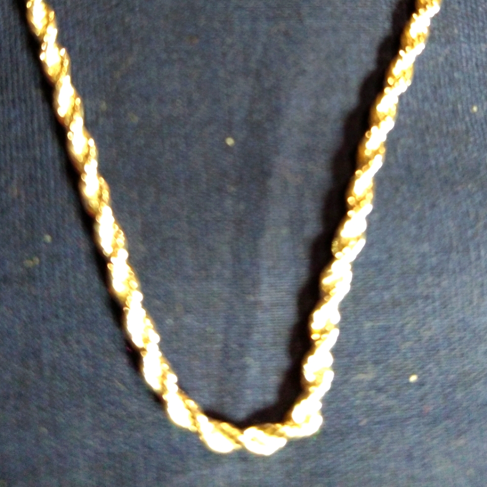 30-In Sterling Silver Rope Chain. Sterling, Large Lobster Claw Clasp.(Nc-94211)